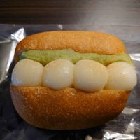 shiratama zunda sandwich  at Te Cor Gentil テコールジャンティー in Tokyo