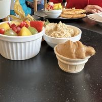 Salad and extras   at Café Jakubowski in Cologne
