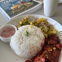 Tocino and scramble  at Thirty Third Café in Davao City