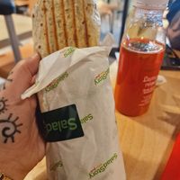 Vegan wrap at WAW - Salad Story - Gate 32 in Warsaw