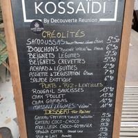 Menu en octobre 2022 at Kossaïdi Montparnasse in Paris