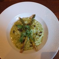 Pea & Asparagus Risotto (ve) White wine, garlic, lemon, parsley. at Browns in Wilmslow