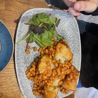 Jacket with baked beans  at Baker Street Kitchen in Middlesbrough