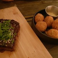 Bitterballen & ribs at SOIL Vegan Café - East in Amsterdam