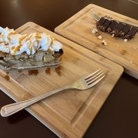 Apple pie and vegan snickers  at SOIL Vegan Café - East in Amsterdam