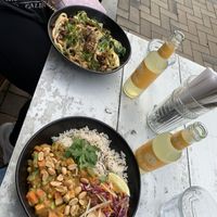 Fritz Limo + Peanut Butter Curry  + Ben Ben Noodles   at SOIL Vegan Café - East in Amsterdam
