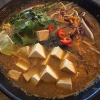 Laksa  at SOIL Vegan Café - East in Amsterdam