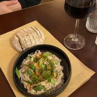 Aubergine dip  at SOIL Vegan Café - East in Amsterdam