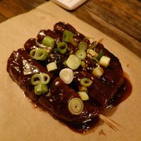 Vegan ribs seitan at SOIL Vegan Café - East in Amsterdam