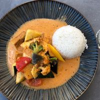 vegan lunch menu curry (personal favorite:)  at ByVu in Freising