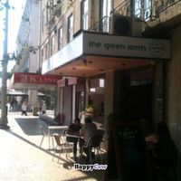 Outside at The Green Room Cafe in Lisbon