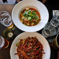 Tom Yum Soup & Udon noodles at Enjoy Saigon in Bergen