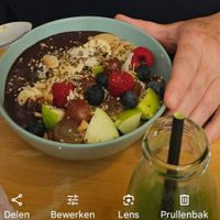 Açai bowl at De Kantine van Bairro Alto in Nijmegen