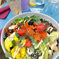 Vegan kantine bowl at De Kantine van Bairro Alto in Nijmegen