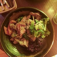 Rice bowl with veggies, tofu and seitan. at Hoa Rong in Berlin