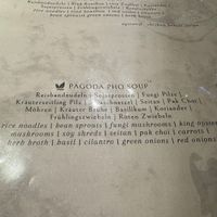 Menu (3/3).  at Hoa Rong in Berlin