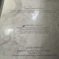 Menu (1/3). Starters.  at Hoa Rong in Berlin