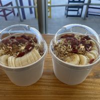 Dragon fruit smoothie bowls  at The Healthy Bar in Kingman