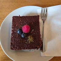 Veganer Brownie at Schlosscafe in Bad Mergentheim