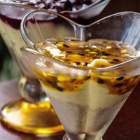 Cheese cake vegan at Taboo Tiki Bar in Florianopolis