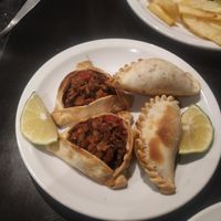 Empanadas, both vegan at Cocina VegetarianA Jujuy in San Salvador De Jujuy