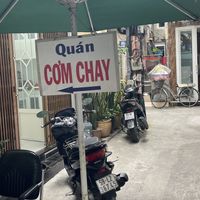 Look for this sign up alley 47  at Quan Com Chay in Ho Chi Minh City