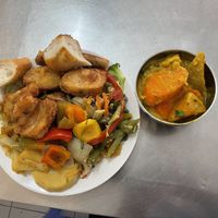 Excessive lunch   at Quan Com Chay in Ho Chi Minh City