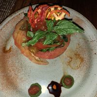 Tamari salad (absolutely delicious) with vegan pesto  at Alma in Cartagena