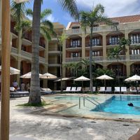 Pool area is nice (£70 for two people to use it and £30 of that can be redeemed in food/drinks)  at Sofitel Santa Clara in Cartagena