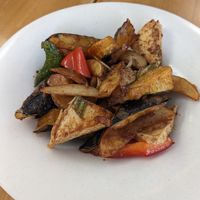 Stir fried veggies and tofu at ALT.a - Dosan in Seoul
