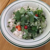 Tofu salad at ALT.a - Dosan in Seoul