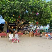 Beachfront setting at Rimlay Restaurant in Krabi
