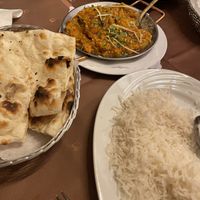 Baigan ka Bhartha and naan  at Delhi Mehek in Munich