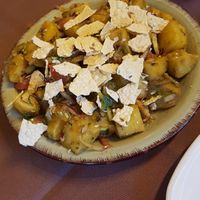 Chaat with potatoes, my favourite! at Delhi Mehek in Munich