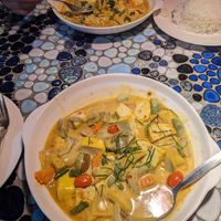 Panang Curry (Front) and Yellow Curry at Wooden Hut in Koh Kut