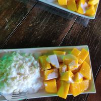 Mango sticky rice! at Wooden Hut in Koh Kut