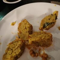 This was what we were offered instead of samosas (as they contained butter). at Nepa Bliss in Rye