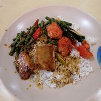 Mixed vegetables rice at Rong Yuan Food Stall 融圆 in North Singapore