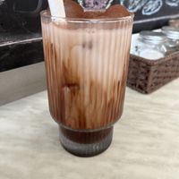 Vegan iced chocolate   at Fraiche Deli in Graceville