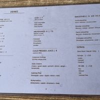 Drinks menu   at Fraiche Deli in Graceville