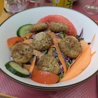 falafel green bowl at Ma Pause Bio in Narbonne