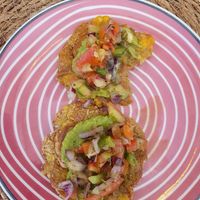 Patacones sin queso  at Vida Caribe in Madrid