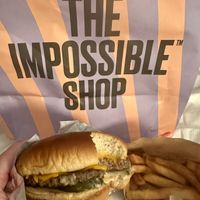 Burger & fries   at The Impossible Shop - Lincoln in Chicago