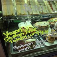 Vegan falafel wrap at The Shire's Rest Cafe in Matamata