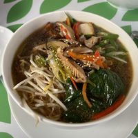 Vegan ramen  at El Arbol in Santiago