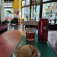 Empanada de carne picante at La Vegana in Buenos Aires