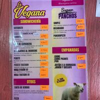 El menú en abril 2025  at La Vegana in Buenos Aires
