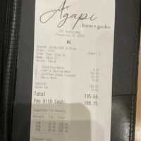 Over priced to say the least at Agapi Bistro + Garden in Pensacola