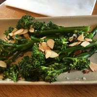 Broccolini and toasted almonds   at Waterfront Bar & Kitchen in Paraparaumu