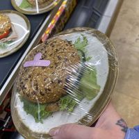 Vegan Sandwich (looked like it was avocado, cucumber and lettuce)  at Kaffi Kvika in Myvatn